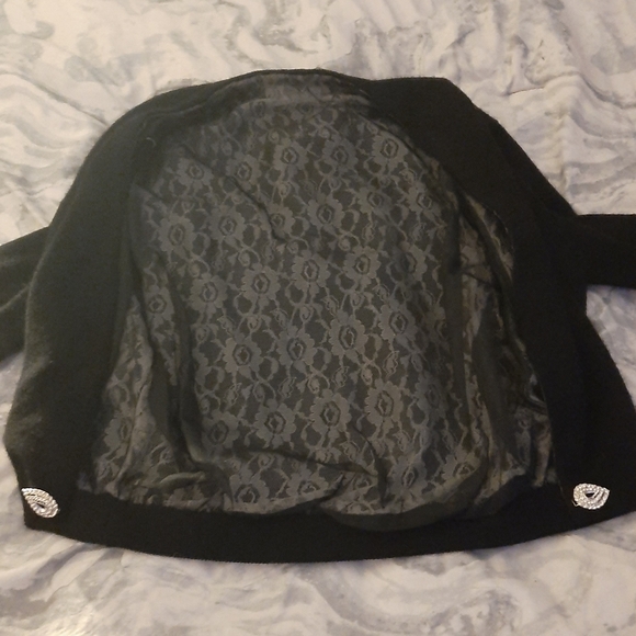 Vintage Bernhard Altman Black Cashmere Cardigan - Picture 5 of 6